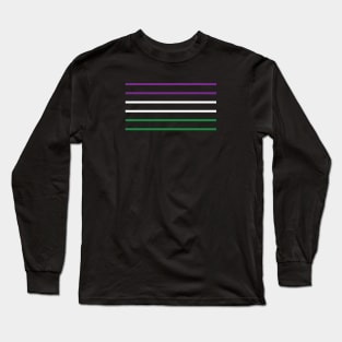 Suffragette Flag Colours UK Long Sleeve T-Shirt